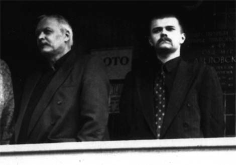 A.Б. Фольварков с Председателем Политсовета Российского Патриотического Народного Движения А.С. Федоровым